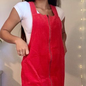 corduroy overall dress